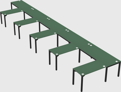 L-shaped desk