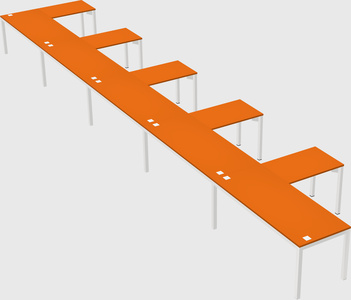 L-shaped desk