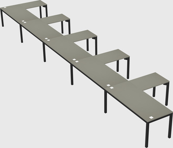 L-shaped desk