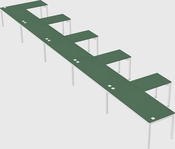 L-shaped desk