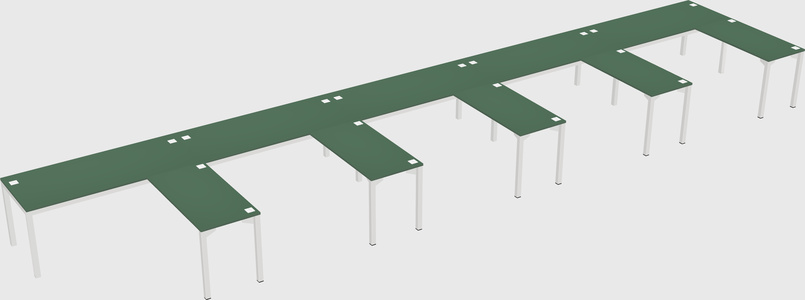 L-shaped desk