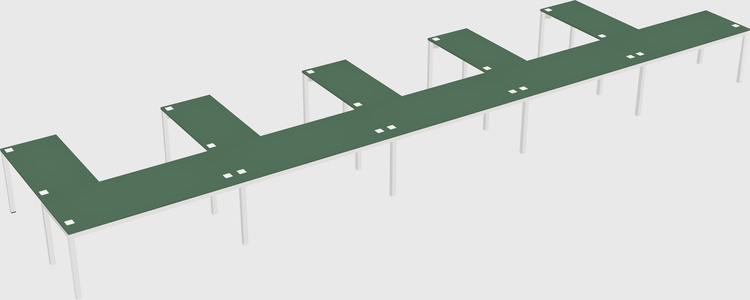 L-shaped desk