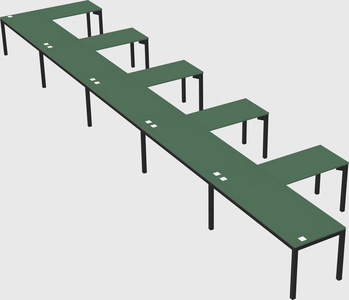 L-shaped desk