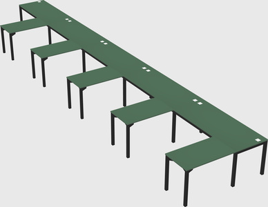 L-shaped desk