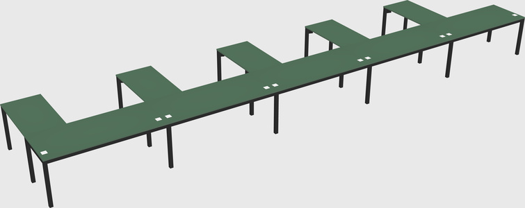 L-shaped desk