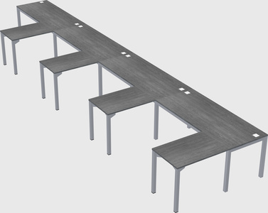 L-shaped desk