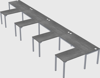 L-shaped desk