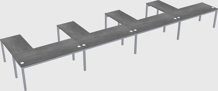 L-shaped desk