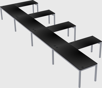 L-shaped desk