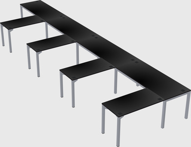 L-shaped desk