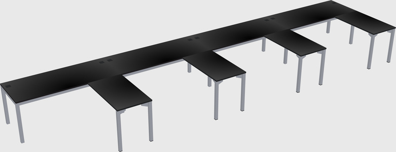 L-shaped desk