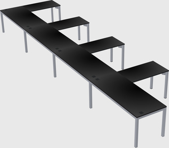 L-shaped desk