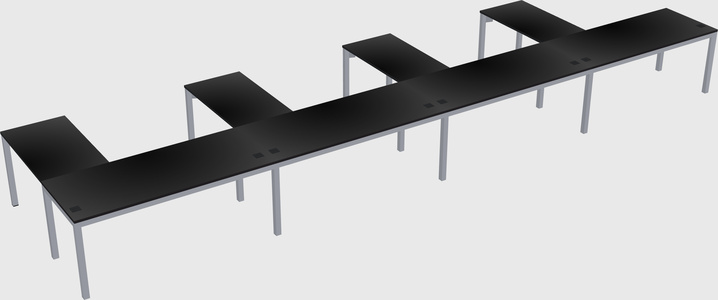 L-shaped desk