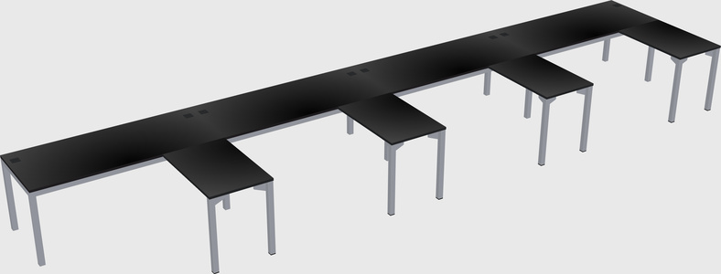 L-shaped desk