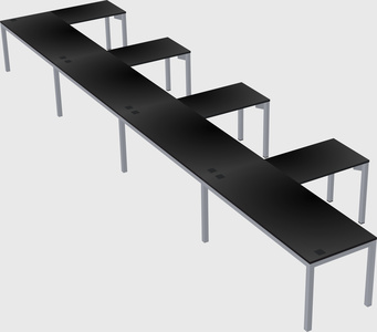 L-shaped desk