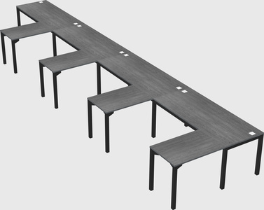 L-shaped desk