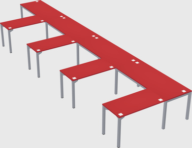L-shaped desk