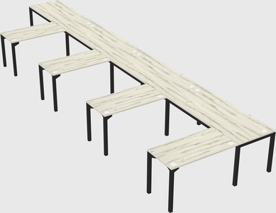 L-shaped desk