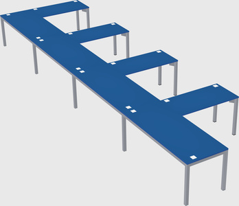 L-shaped desk