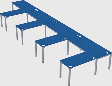 L-shaped desk