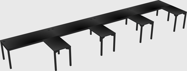 L-shaped desk