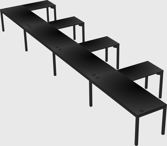 L-shaped desk