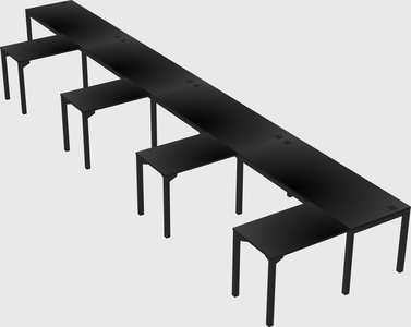 L-shaped desk