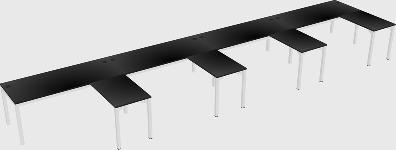 L-shaped desk