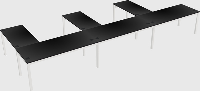 L-shaped desk
