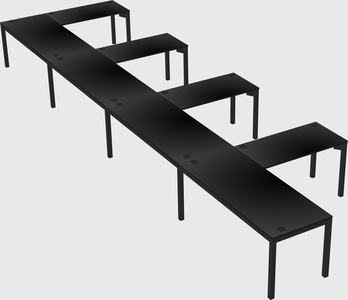 L-shaped desk