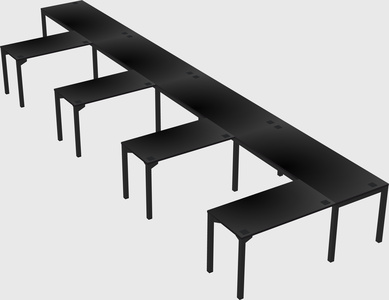L-shaped desk