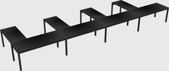 L-shaped desk