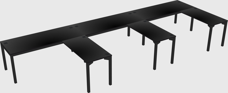 L-shaped desk