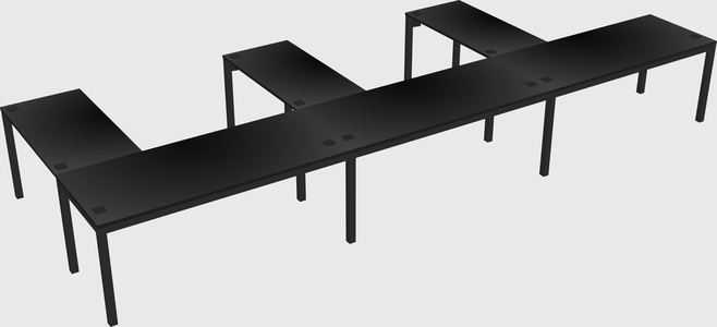 L-shaped desk