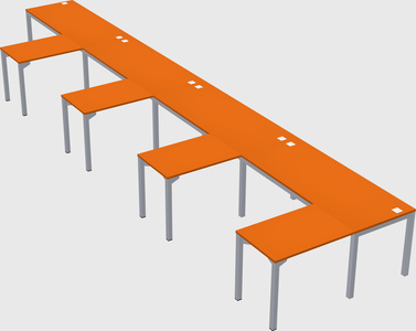 L-shaped desk