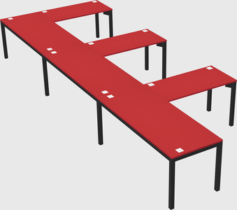 L-shaped desk