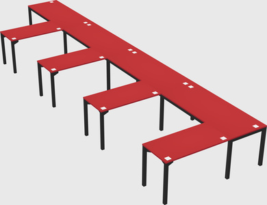 L-shaped desk