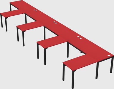 L-shaped desk