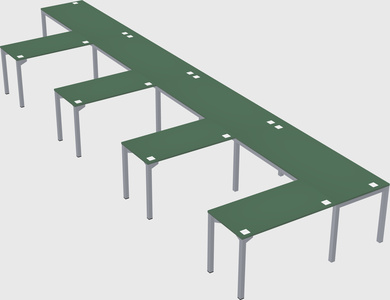 L-shaped desk