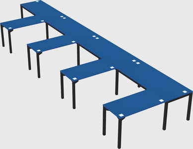 L-shaped desk