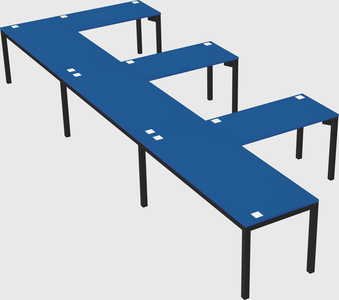 L-shaped desk