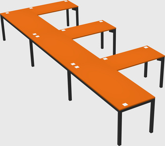 L-shaped desk