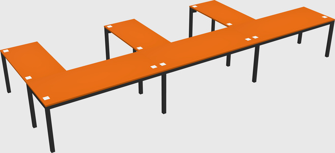 L-shaped desk