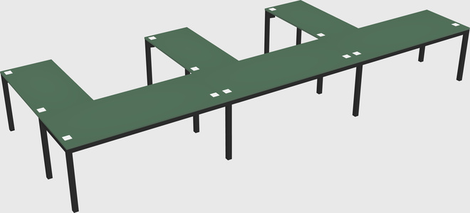 L-shaped desk