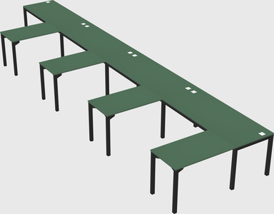 L-shaped desk