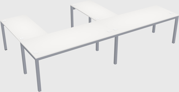 L-shaped desk