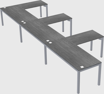 L-shaped desk