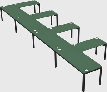 L-shaped desk
