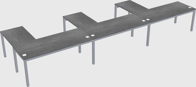 L-shaped desk