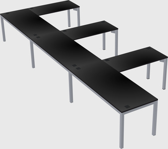 L-shaped desk